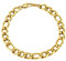 flintronic Pulsera de Acero Inoxidable 316, Pulsera de Cadena de Eslabones para Hombre y Mujer, Joyería Hipoalergénica 21cm Largo / 9mm Ancho-Oro