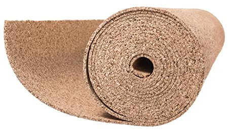 Mini Rouleau de Liège 8m x 0,5m zone couverte 4m2, différentes épaisseurs 2mm,3mm,4mm,5mm,6mm,8mm,10mm (5mm)
