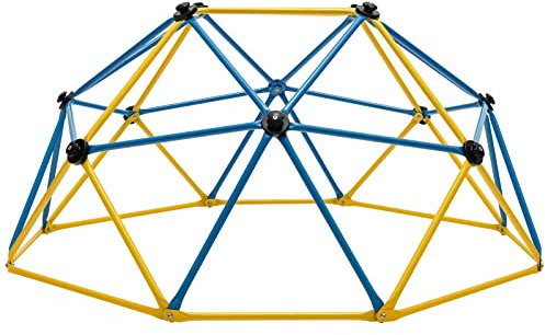 COSTWAY 6FT/10FT Dome Climber, Toddler Climbing Frame Monkey Bar Jungle Gym with Convenient Grip, Indoor Outdoor Play Equipment for Kids Age 3+