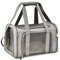Lohofrnny Sac de Transport Chat, Sac Transport Chat Chien avec Matelas Souple, Sac Transport Chien Respirant et Pliable, Caisse de Transport Chat Respirant pour Petit Chien,Chat (Gris, 50x34x34cm)