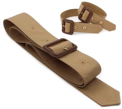 Inzegao Un ensemble de trench-coat ceinture et manchon de rechange pour manteau coupe-vent, kaki foncé, taille unique