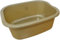 OptiProducts® 11L Liter Plastic Washing Bowl Rectangular Multi-Purpose Basin Mixing Pot Sink Tidy Organizers (Golden)