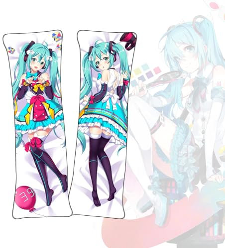 Anime Kissenbezüge Hatsune Miku Dakimakura kurzer Plüschstoff doppelseitiger Anime Körper Kissenbezug