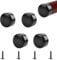 UFURMATE Handrail End Cap, 4PCS 49mm/1.92 Inner Diameter 201 Stainless Steel Round Handrail End Caps Staircase Steps Hand Rail End Cover Handrail Fittings (Black)