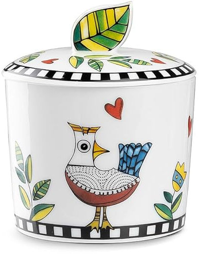 Egan Sucrier Collection Cocoricò. Objet fabriqué en New Bone China Multicolore. Dimensions : 9 x 10 cm. La référence est 228071