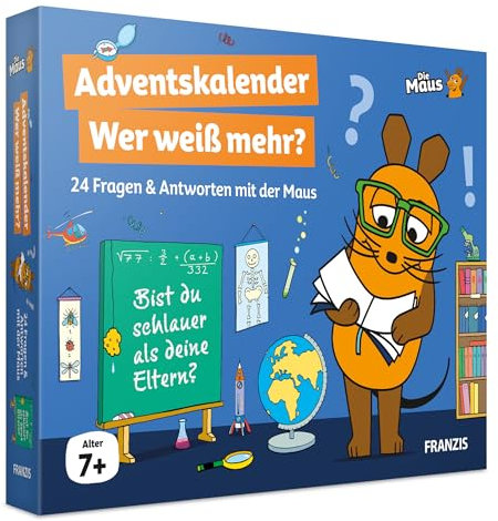 Die Maus Adventskalender Wer weiß mehr?: 24 Fragen & Antworten mit der Maus