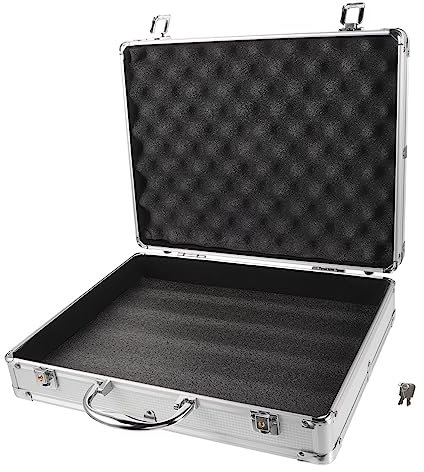 DOITOOL Aluminiumlegierung Koffer Werkzeugkisten Flightcase Aufbewahrungsbox Griff für Elektronik Schmuck Hardware Tragbarer Werkzeugkasten