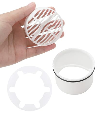 BRISKORE Juego de Colador de Pelo y Tubo de Inmersión para Desagüe de Ducha, Filtro de Pelo Compatible Con Desagüe 6960, 6961, 6962, 6963