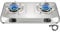 BesNerg 2 Burner Propane Stove Two burner, Portable Stainless Steel Auto Ignition Gas Cooktop, Included Gas Pressure Regulator, Suitable for Outdoor/Camping(Silver)