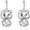 Schwein Ohrringe 925 Sterling Silber Cute Schwein Ohrringe Creolen Tier Ohrringe Teenager Mädchen Schwein Leverback Hoop Ohrringe Schwein Schmuck Geschenke für Damen Mädchen