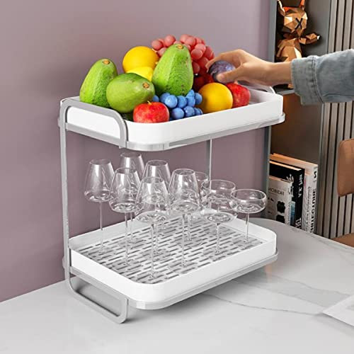 Estantes para frutero, frutero de Metal, Fruta, Pan, Blanco