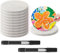 Lot de 12 pierres plates blanches à peindre grandes pierres lisses pour peinture mandala et roches de gentillesse pour l'art l'artisanat 2.48 in de diamètre