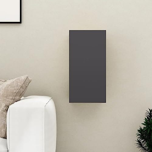 AJJHUUKI Mueble para TV de exterior, color gris, 30,5 x 30 x 60 cm, muebles de madera