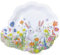 HNH Assiettes en papier jetable pour Pâques 50 pièces 23 cm Assiettes à dîner Vaisselle de fête