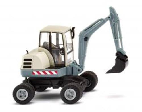 Wiking 065809 H0 Modèle réduit de véhicule de Construction Mini-Pelle, Bleu Alpin