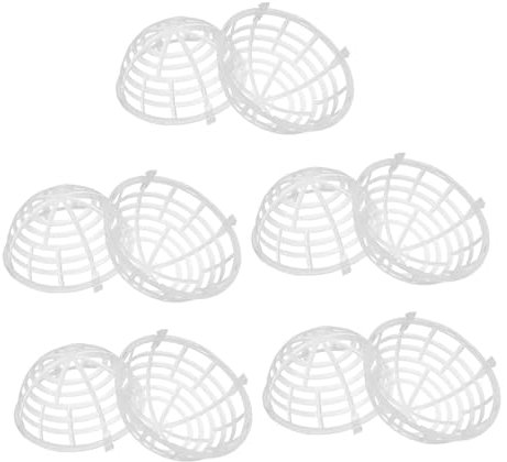 ANDRESLAD Copertura per Piante Acquatiche Hemisphere 10 Pezzi 12 Cm Supporto per Piante da Acquario in Rete per Orchidee Vive Decorazione A Forma di Felce A Corna di Cervo