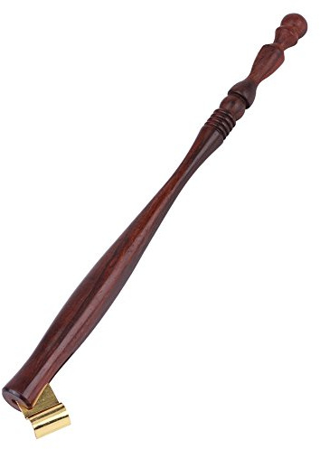 Fafeicy English Calligraphy Pen Nib Holder with Removable Metal Flange Wooden Dip Pen Handle Stand