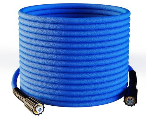 Pressure Washer Hose 25 FT 1/4 3100 PSI, Kink Resistant & Super Flexible Replacement Hose for Gas & Electric Power Washers, Compatible with M22 14mm, No-Leak Design