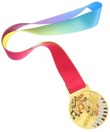 Anneome Auszeichnung für Klavier Violine Gesang und Tanz Design mit Nackenband für Wettbewerbe Motivationsmedaille für Junge