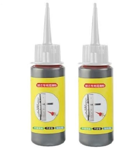 2X Graphit Schmiermittel,Graphitpulver Trockenschmierung Schmierstoff,Trockenschmierstoff Für Schlösser,Scharniere Für Türführungen,Autoschlösser,Langzeit Schutz Gegen Korrosion & Reibung