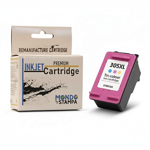 Mondo Stampa - 305XL Druckerpatronen Drucker Tinte in Farbe, 305XL Ersatz für HP 305 für HP DeskJet 2720e 2710 2700 2724 Plus 4120e 4110 Envy 6000 6020 6032 6030 Pro 6420e 6432e (1 Farbe)