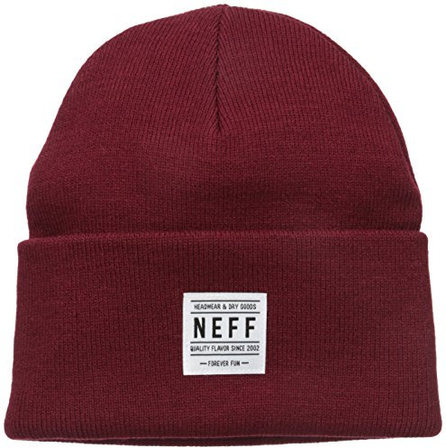 Neff Unisex-Erwachsene Lawrence, Gefaltete Manschetten Beanie-Mütze, kastanienbraun, Einheitsgröße