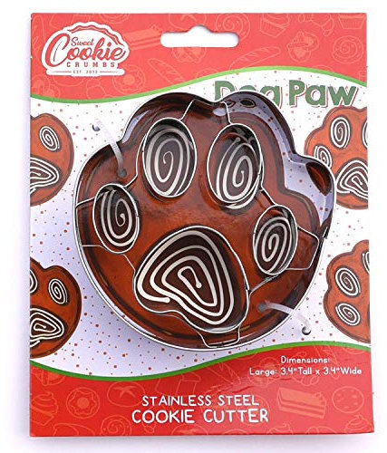 Dog Paw Cookie Cutter - Stainless Steel