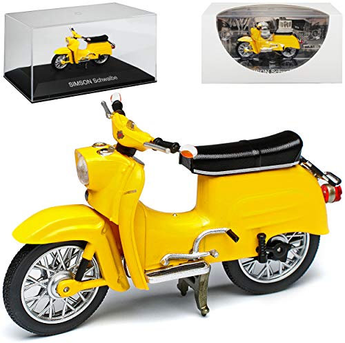 Simson Schwalbe KR51 Gold Gelb 1964-1986 DDR 1/24 Ixo Modell Motorrad