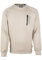 Gorilla Wear Newark Sweater - Beige Bodybuildung Fitness Sport Alltag Langarm Lange Ärmel Bequem Reissverschluss mit Tasche Enge Passform Baumwolle Polyester Pullover praktisch, L