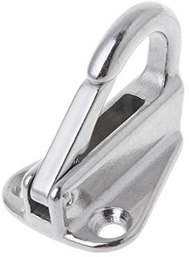 SHESSTILL Lergo 4Pcs Boat Fenders Hooks - Stainless Steel Spring Fending Hook Snap Attach Rope