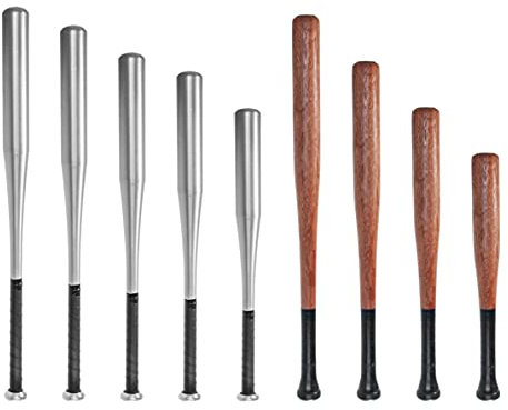 Baseballschläger aus Alu & Holz in 8 Längen & 2 Material von 54-86cm zum auswählen (Aluminium, 76)