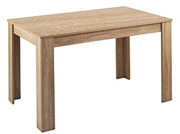byLIVING Esszimmertisch Nepal/Sonoma Eiche-Optik hell-braun/kompakter Küchentisch 140 cm breit/Esstisch Melaminharz beschichtet / 18 mm Dicke Tischplatte / 140 x 80, H 75 cm