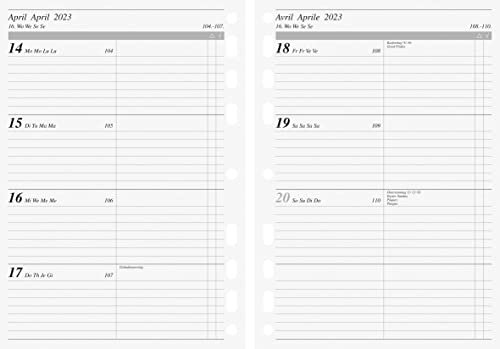 rido/idé Wochenkalendarium Timeplaner work 2023 A5, weiß, 7069915003