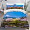 RLYXGS Berg Fuji Bettwäsche 135x200cm 3D Drucken Tokio Bettbezug Set für Jungen Mädchen Teens Kinderbettwäsche Mikrofaser Weiche Luxus Bettwaren Raumdekor 3-teiliges +2 Kissenbezug 80x80