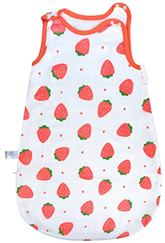 FLYISH DIRECT Baby Schlafsack, 0.5 Tog Baby Musselin Schlafsack für Neugeboren und Kinder, Supersoft und Atmungsaktiv Ganzjahresschlafsack Baby Schlafsack, L/85cm