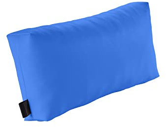 pader medi.tech Massagekopfkissen mit Schaumstoff-Flocken, 45x20x9cm, Therapiekissen, Lagerungskissen für die Physiotherapie mit Kunstlederbezug | abwaschbar, bequem | 30 Eisblau