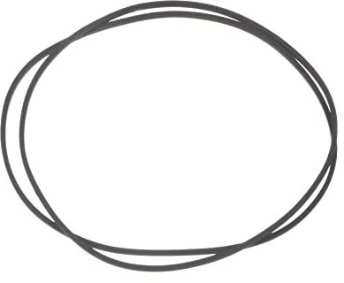 sourcing map 2Stk. Kassetten Band Maschine Gummi Riemen für Kassettendecks 1mm Quadrat 160mm Länge(gefaltet 80mm) schwarz