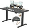 TRIUMPHKEY Höhenverstellbarer Schreibtisch 160x80cm mit USB Ladeanschluss, 3 Memory-Steuerung Schreibtisch Höhenverstellbar groß Anti-Kollisions Computertisch Höhenverstellbarer Tisch