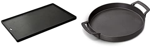 Enders® SWITCH GRID Guss-Wende-Platte für Gasgrill: KANSAS 4-Brenner 1/2 Grillfläche & ® SWITCH GRID Pfanne aus Gusseisen