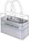 DGAZ Taschen Organizer Einsatz, Seide Taschenorganizer für Dior Book Tote Mini/S/M/L Tasche, Seidige Berührung Bag in Bag Organizer (Pearl Grey, Medium)