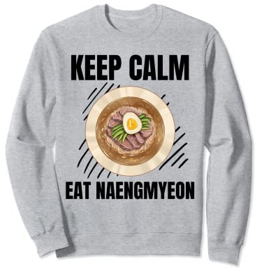 Mantén la calma Eat Naengmyeon Vintage Grunge Naengmyeon Lover Sudadera