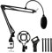 ASelected Microphone stand Boom Arm Mic Arm with 3/8 to 5/8 adapter with microphone stand anti-vibration stand Microphone stand microphone net all-metal rod strong load-bearing