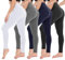 CAMPSNAIL Leggings Damen High Waist Blickdicht Leggings Weich Leggins Elastisch Sportleggins Lang Bauchweg Push Up Hose für Yoga Sport Gym(Schwarz/Grau/Weiß/Navy, S-M(DE34-40))