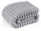 Bedsure Fluffy Fleece Throw Blanket for Bed - Soft Cosy Warm Blankets for Sofa, Soft Cute Double Size Throw Gifts for Women and Girls, Light Grey, 150x200 cm