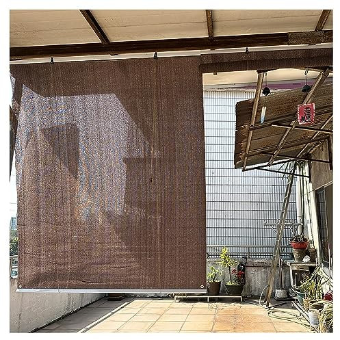 Stores À Enroulement Pour L'extérieur Stores De Terrasse Stores D'extérieur À Enroulement Brise-vue Extérieur À Enroulement Pour Porche, Pergola, Balcon Taille Sur Mesure ( Couleur : Coffee , Taille :