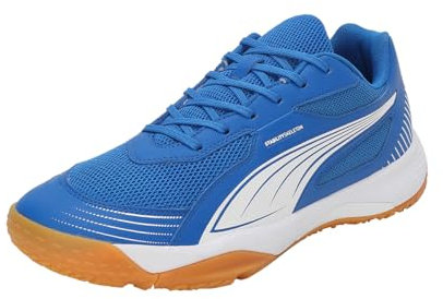 PUMA Unisex Solarflash III Indoor Court Shoe, Team Royal White, 38 EU