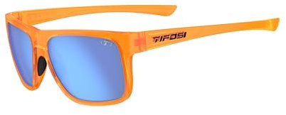 Tifosi Swick Polarised Single Lens Sunglasses, Orange Quartz/Sky Blue, M-L
