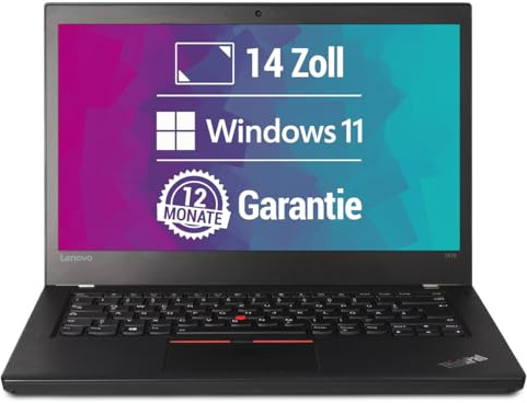 Lenovo ThinkPad T470 Portátil Full HD de 14 Intel Core i5-6300U@ hasta 3 GHz 8 GB SSD de 256 GB con Windows 11 Pro y software antivirus GRATUITO HDMI incl. Garantía de 12 meses (revisado)