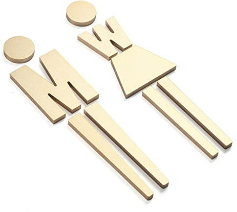 Unisex-Toilettenschild, Toilettenschilder Aus Gebürstetem Aluminium, Modernes Badezimmer-Türschild Für Männer Und Frauen, Dekor, Symbol Für Eine Toilette, Für Büro, Geschäft, Restaurant