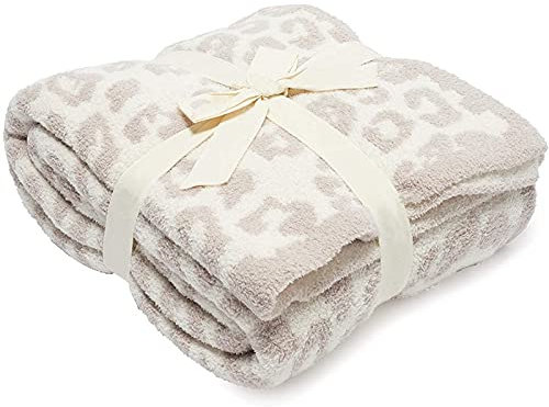 NEKOMARUKE Ultraweiche Leoparden Decke Home Kuscheldecke Sofadecke Kuschelig Cozy Throw Blanket Wohndecke Couchdecke Leoparden Decke Leopardenmuster Geschenke
